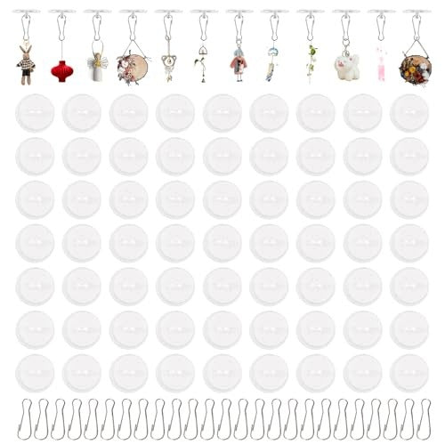 TRANSPARENT SELF-ADHESIVE HOOKS WITHOUT DRILLING TO THE CEILING 100 PCS Brand no brand