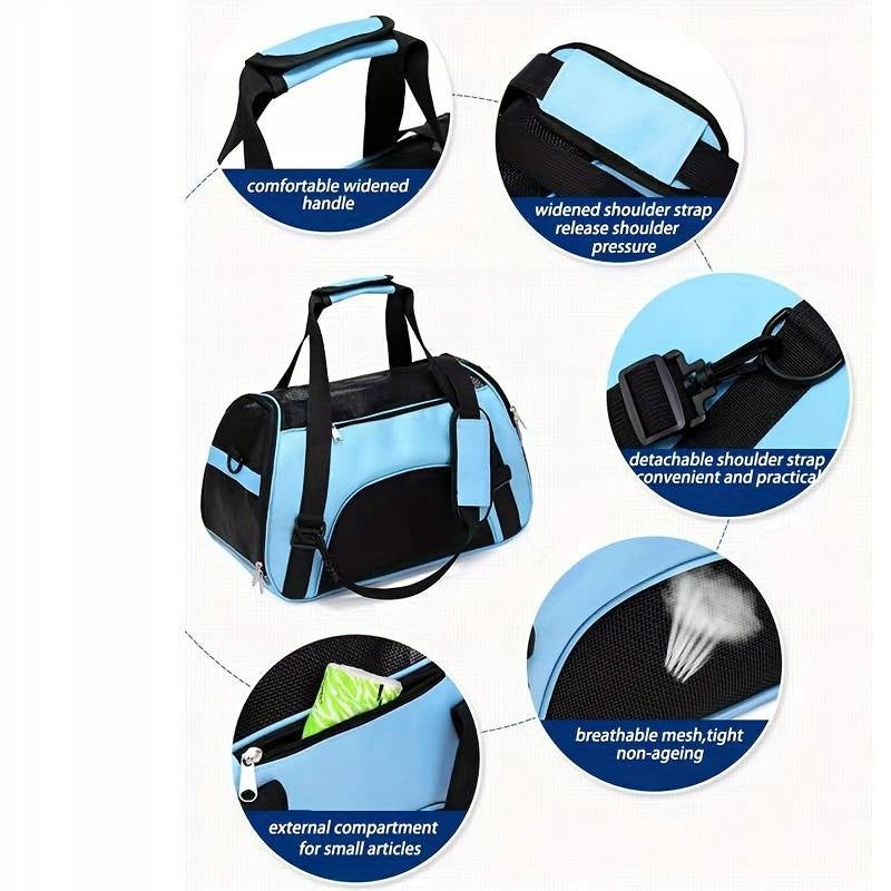 TRANSPORT BAG FOR DOG CAT RABBIT TRANSPORTER FOR ANIMALS BLUE Manufacturer code TRANSPORTER NIEBIESKI