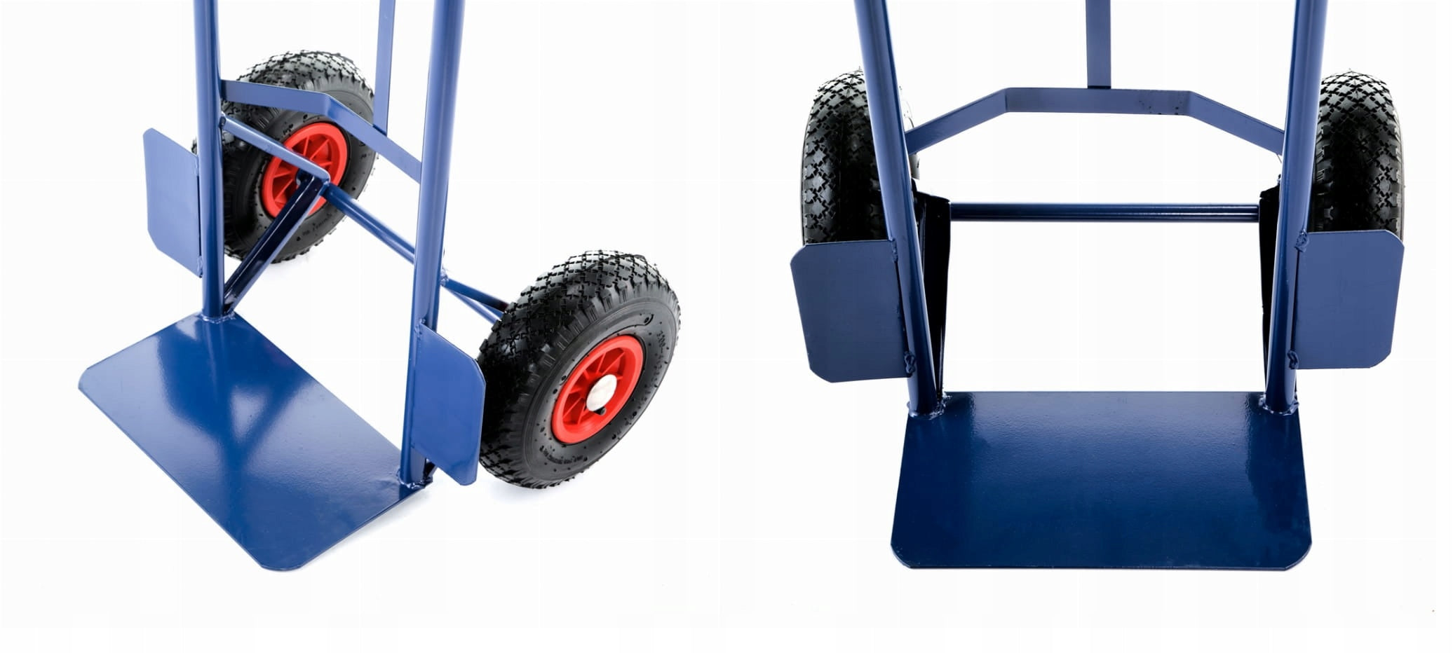 TRANSPORT TROLLEY WAREHOUSE MILLING MACHINE 250KG STRONG WITH WHEELBARROW PLATFORM Product depth 46.5 cm