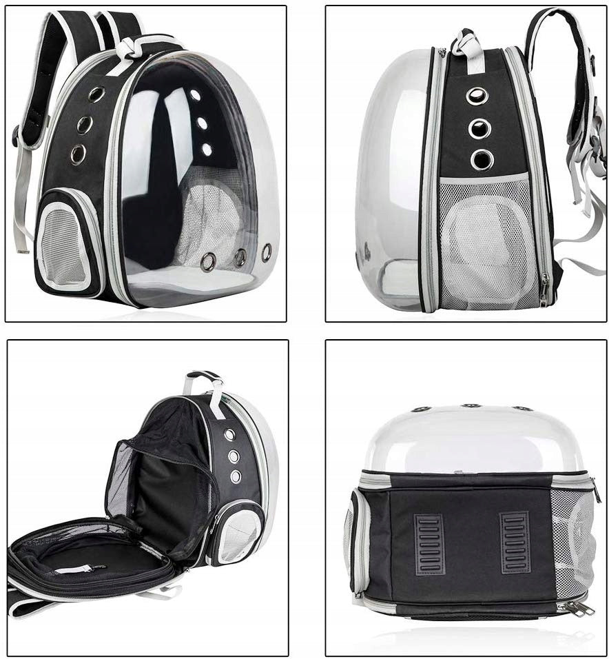 TRANSPORTER BACKPACK DOG CAT BAG TRANSPARENT Trade name Transporter plecak rozkładany niebieski