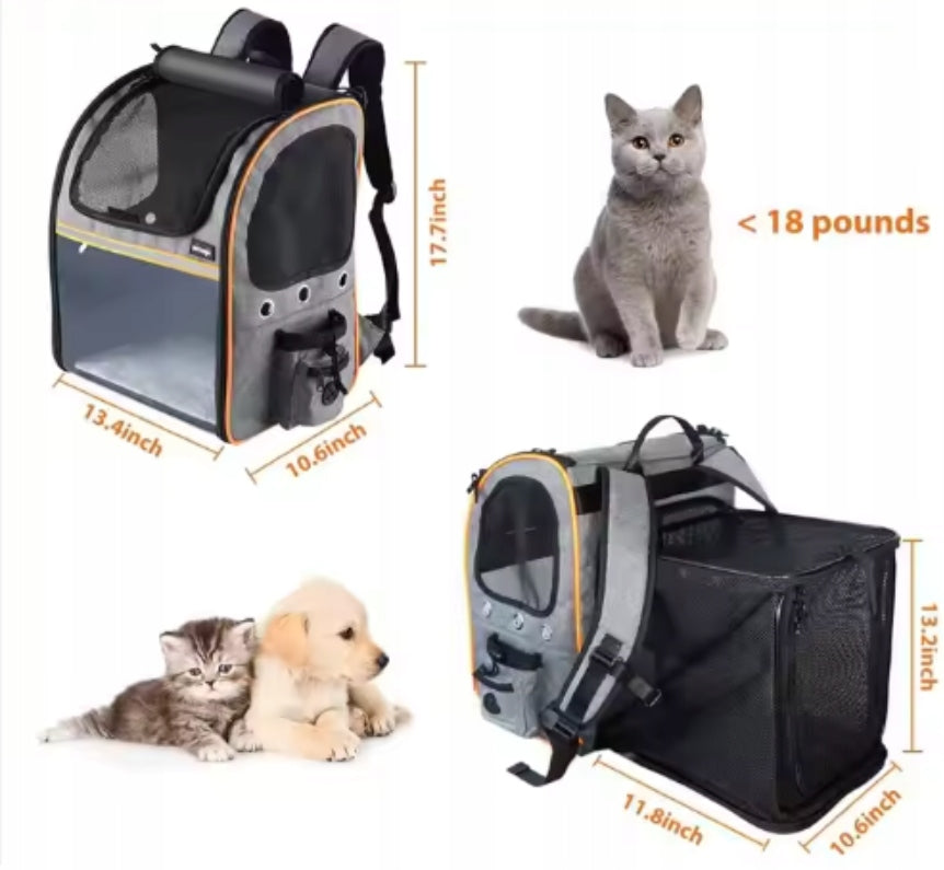TRANSPORTER BACKPACK FOLDING FOR DOG CAT RABBIT PLAYPEN FOLDING POCKETS Manufacturer code TORBA PODRÓŻNA DLA ZWIERZĄT DO AUTA SAMOLOT