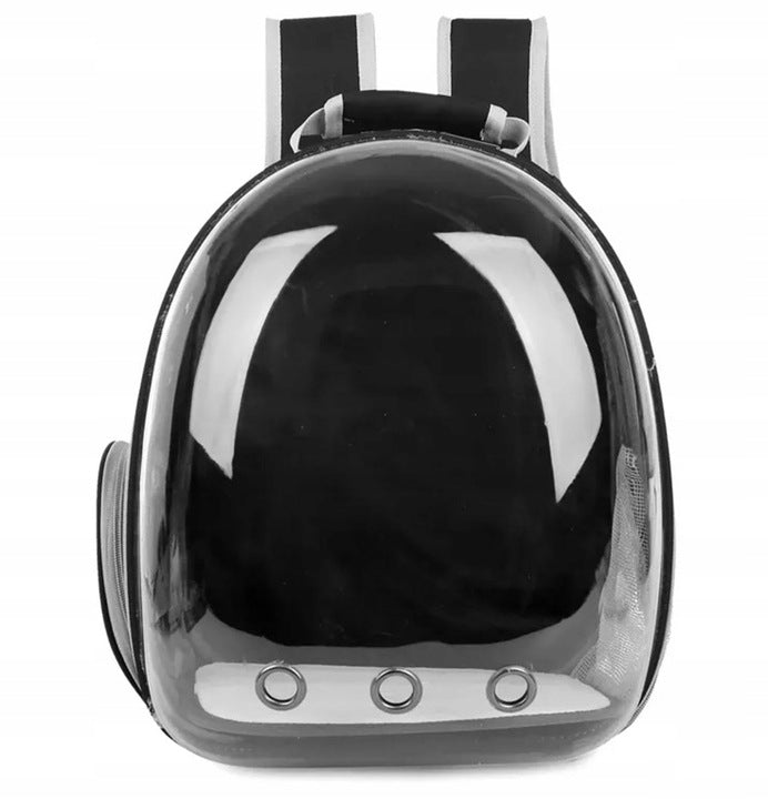 TRANSPORTER BACKPACK TRANSPARENT CAT BAG DOG ANIMALS VENTILATION Product height 42 cm