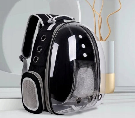 TRANSPORTER BACKPACK TRANSPARENT CAT BAG DOG ANIMALS VENTILATION Product width 35 cm