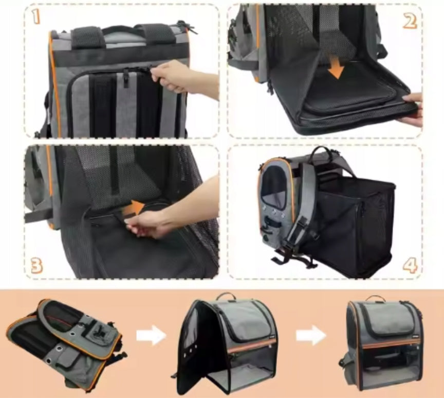 TRANSPORTER BAG BACKPACK FOLDING FOR CAT DOG PLAYPEN FOLDING VENTILATED Kind backpack