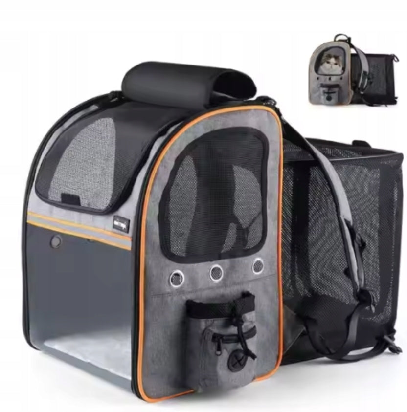 TRANSPORTER BAG BACKPACK FOLDING FOR CAT DOG PLAYPEN FOLDING VENTILATED
