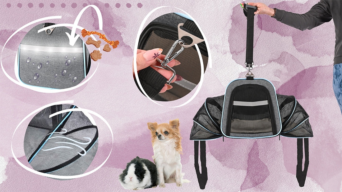 TRANSPORTER CAT DOG FOLDING BAG LARGE PADDED HOLES LIGHT LARGE XL Manufacturer code WO-956