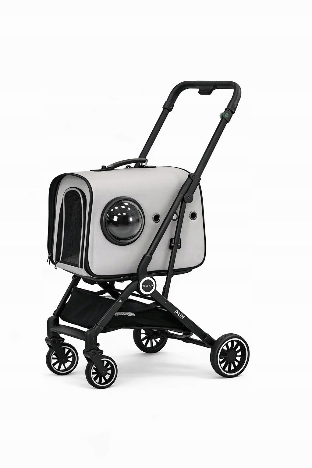 TRANSPORTER DOG AND CAT BAG MUXI STROLLER 2in1 25KG FOLDING GREY Manufacturer code 30991
