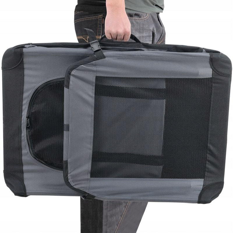 TRANSPORTER FOLDING PLAYPEN BAG BED WITH VENTILATION FOR DOG 52x52x70 EAN (GTIN) 4260390268978