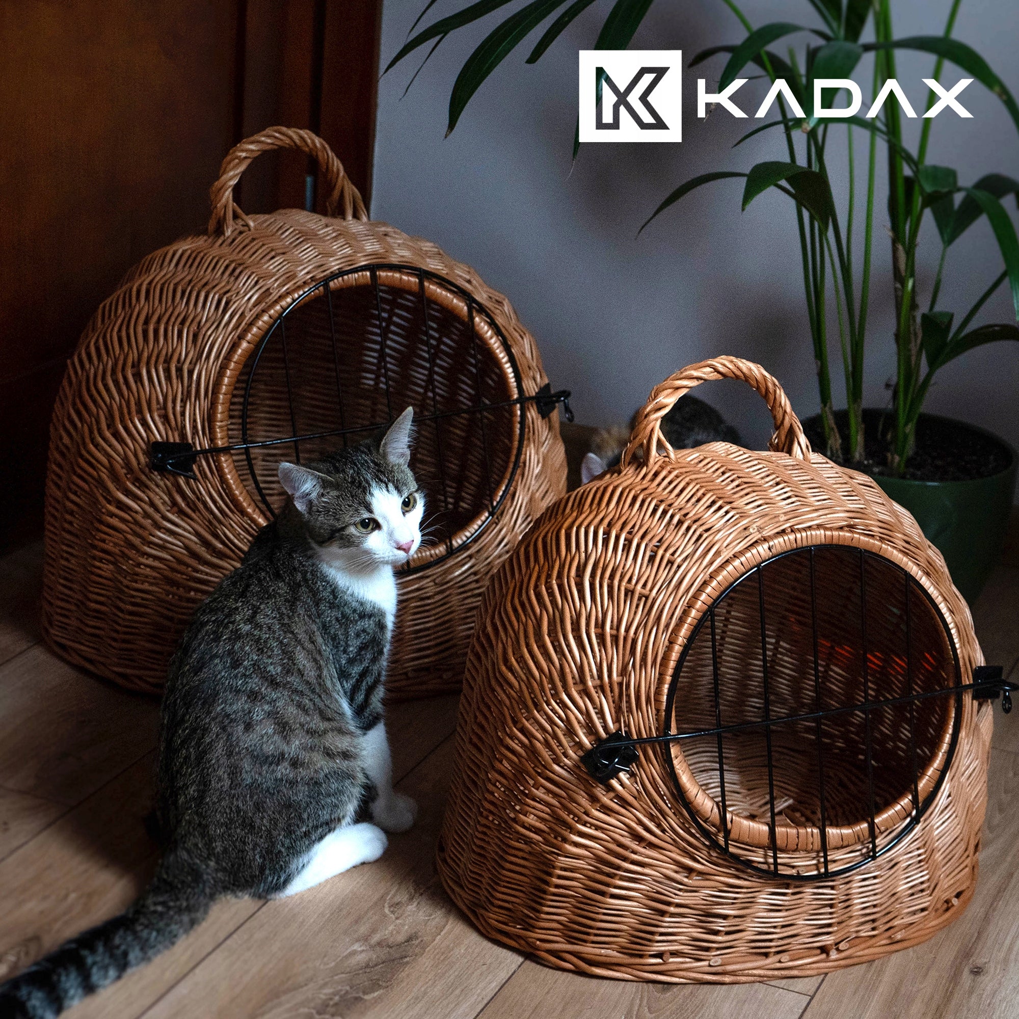 TRANSPORTER FOR CAT DOG RABBIT CAGE WICKER PLAYPEN BASKET SOLID 49cm Manufacturer code K9137