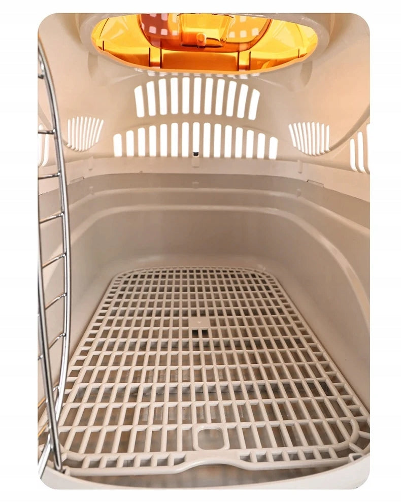 TRANSPORTER FOR DOG, CAT, RABBIT - LARGE AND STURDY, EASY OPENING AT THE TOP Size multipurpose