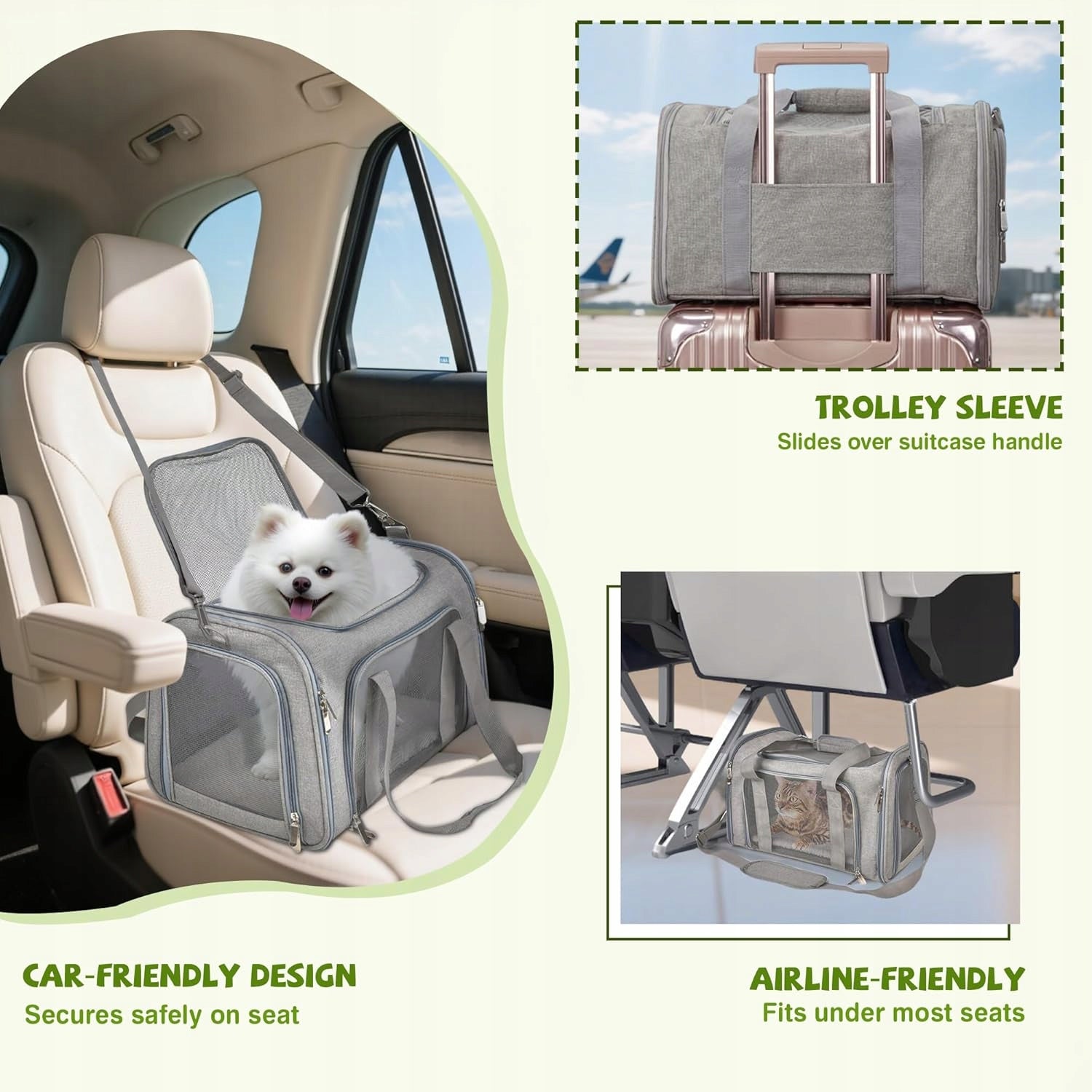 TRANSPORTER For Cat Dog Rabbit Animal Carrying Bag Shoulder Playpen Product height 28 cm