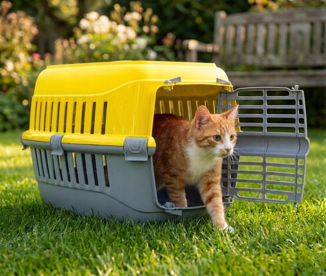 TRANSPORTER LARGE MIX OF COLORS cage playpen house FOR CAT RABBIT DOG Product height 30 cm