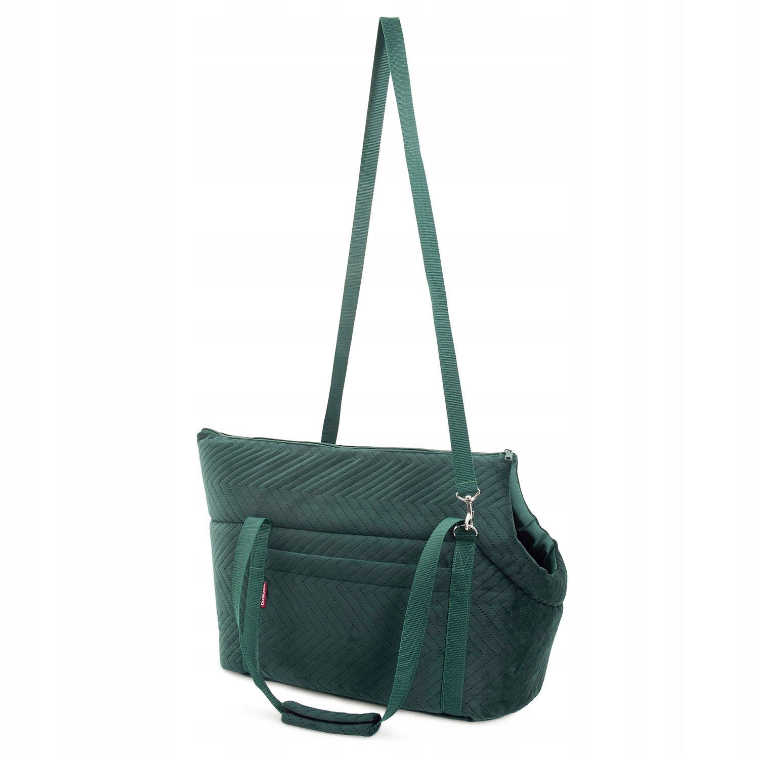TRANSPORTER Travel bag for Dog Cat Carrier M Manufacturer code BTQZ-NOSIDELKO-ZIELONY-VELVET-002