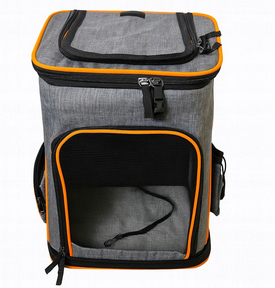 TRANSPORTER backpack for CAT and DOG FOLDING VENTILATED EXTENDED (I219) Product height 38 cm