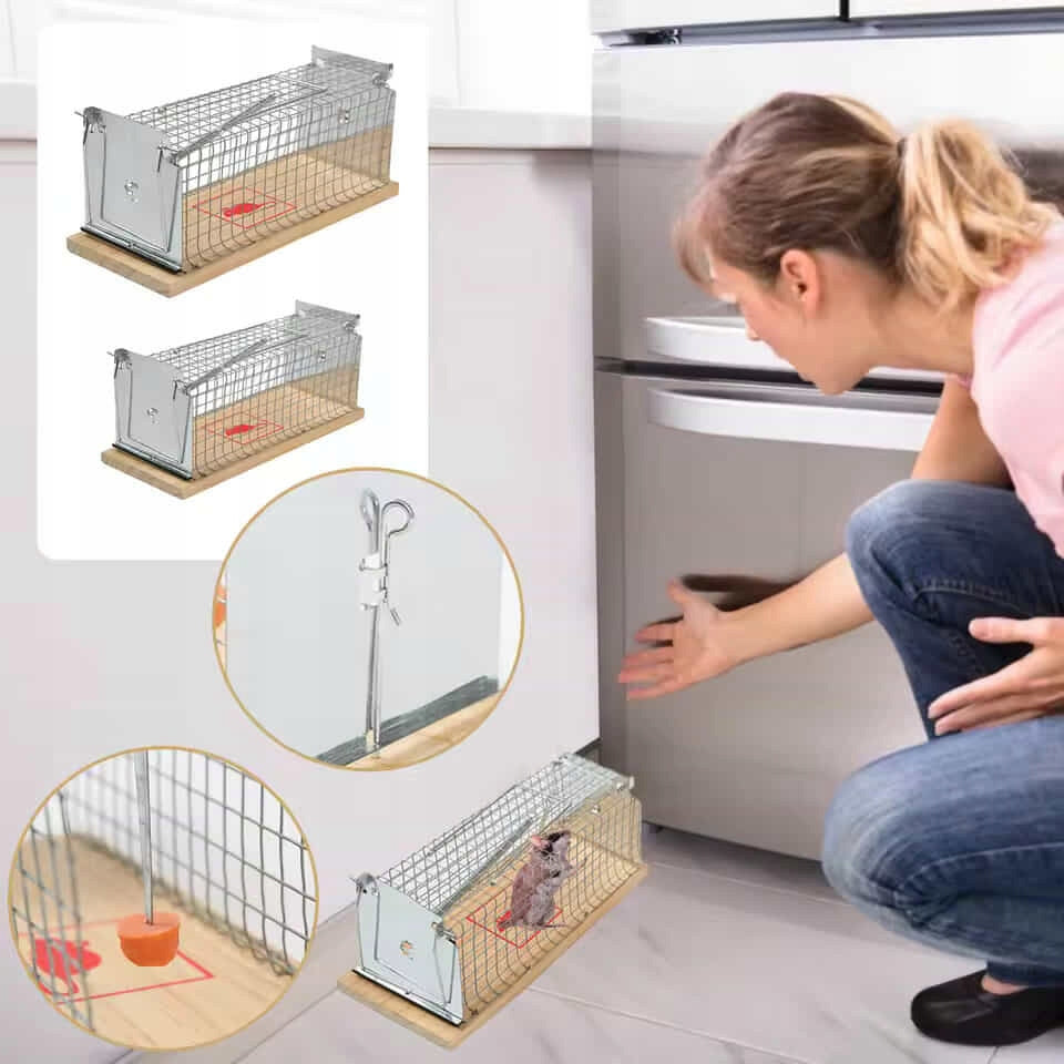 TRAP LIVETRAP FOR RATS RODENT MICE LARGE METAL CAGE Product weight with unit packaging 1 kg