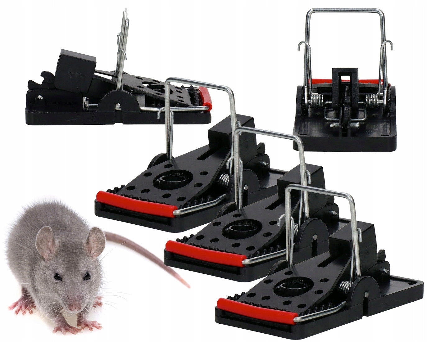 TRAP PAW GUILLOTINE FOR MICE RATS RODENTS RATCHET MECHANISM X3
