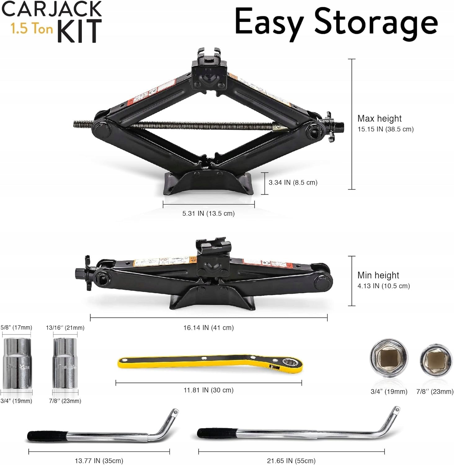 TRAPEZOIDAL CAR LIFT 1,5TONS AMVIA 80-350MM MODEL 202L Manufacturer code 6914568657023