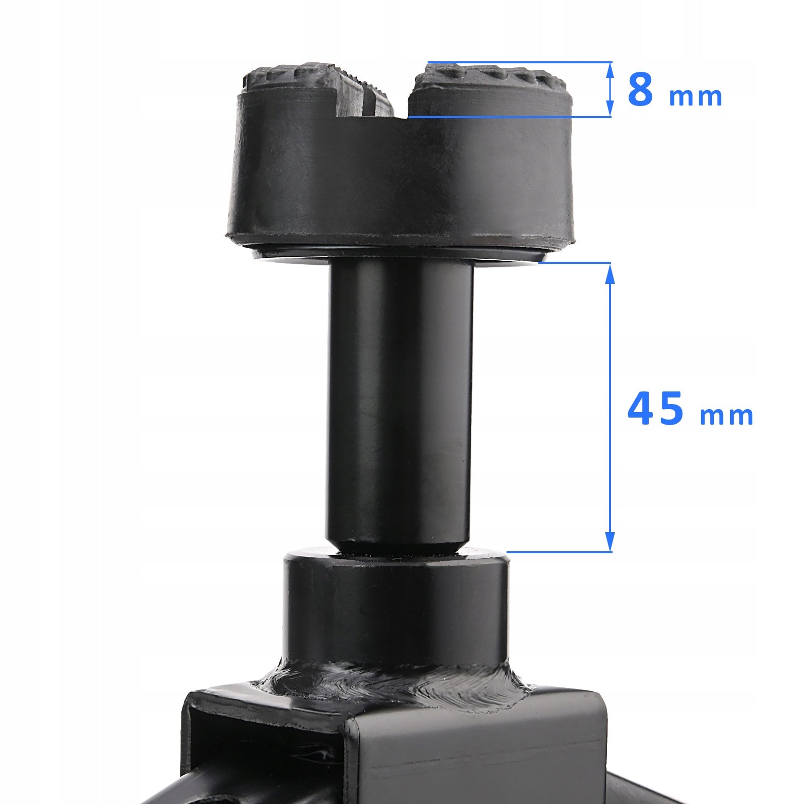 TRAPEZOIDAL JACK CAR JACK LEVERAGE TRAPEZOIDAL EXTENSION 2T OVERLAY Maximum lifting height 425 mm