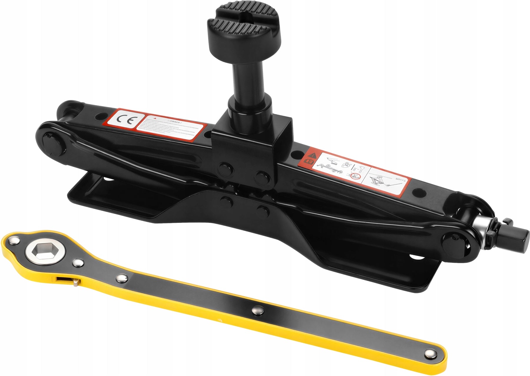 TRAPEZOIDAL LIFT 2T 135-445MM + WHEEL WRENCH KD3527 Minimum lifting height 1 mm