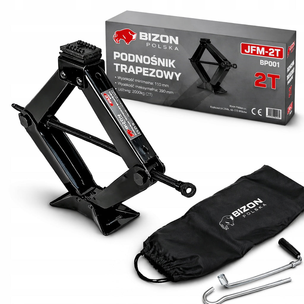 TRAPEZOIDAL LIFT 2T 2000kg Car jack 110mm-390mm Bizon Polska