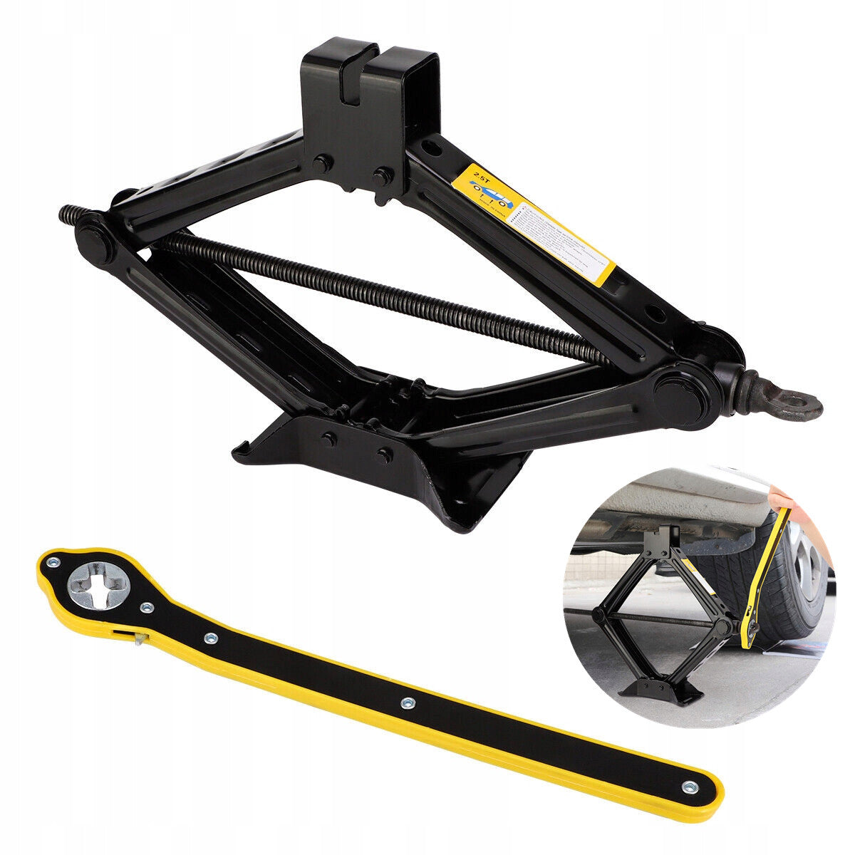 TRAPEZOIDAL LIFT CAR JACK FOR WORKSHOP WHEELS 2.5T