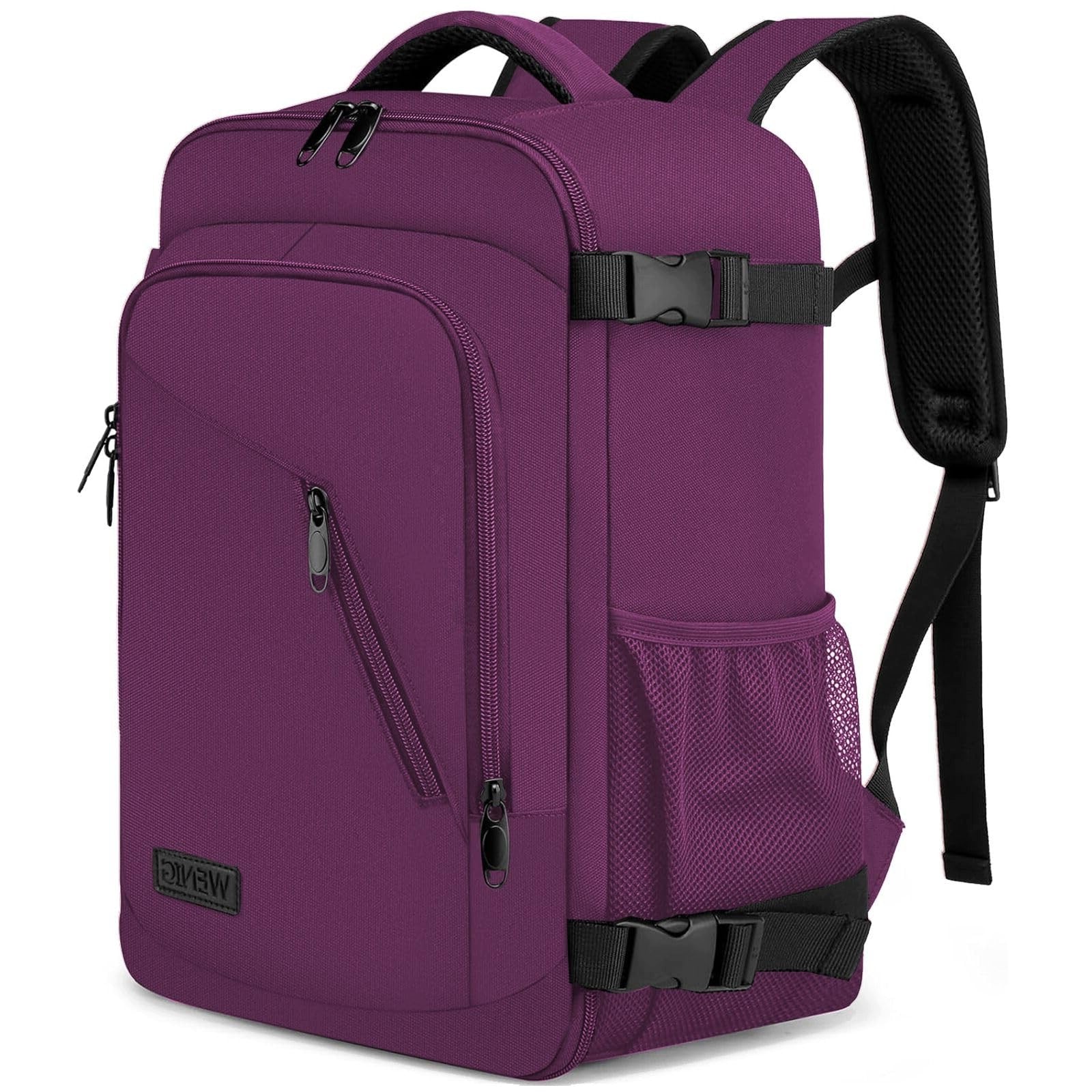 TRAVEL BACKPACK PURPLE 40X20X25CM 20L FOR LAPTOP FOR USB AIRPLANE