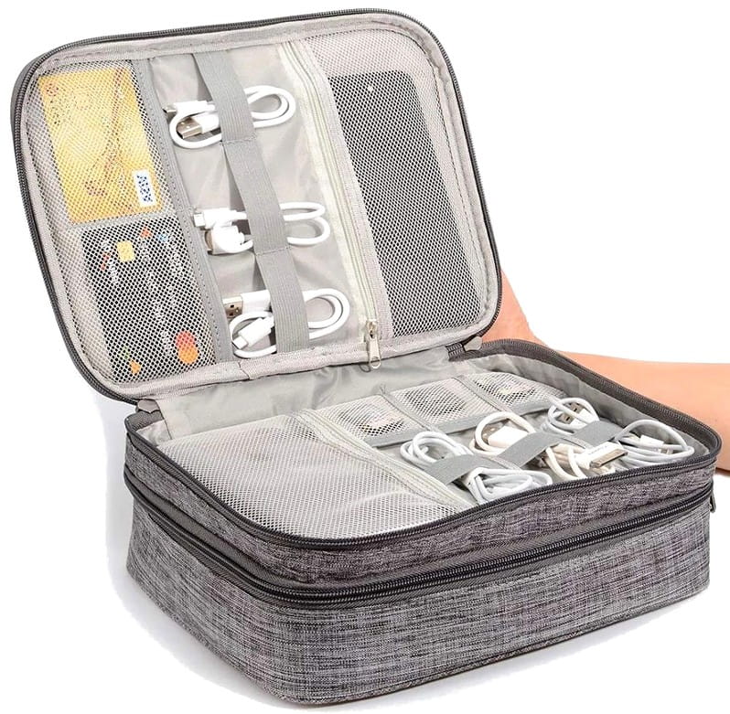 TRAVEL BAG FOR CABLES, CASE, ORGANIZER, ELECTRONIC ACCESSORIES, WATERPROOF EAN (GTIN) 5905172601145