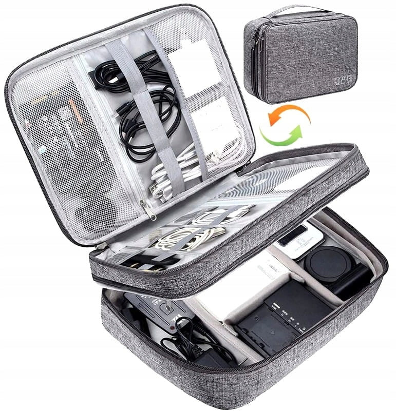 TRAVEL BAG FOR CABLES, CASE, ORGANIZER, ELECTRONIC ACCESSORIES, WATERPROOF Model H-ODKD