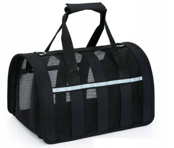 TRAVEL BAG LARGE SOLID 42x24x23 CARRIER FOR CAT DOG RABBIT BLACK EAN (GTIN) 5906893903976