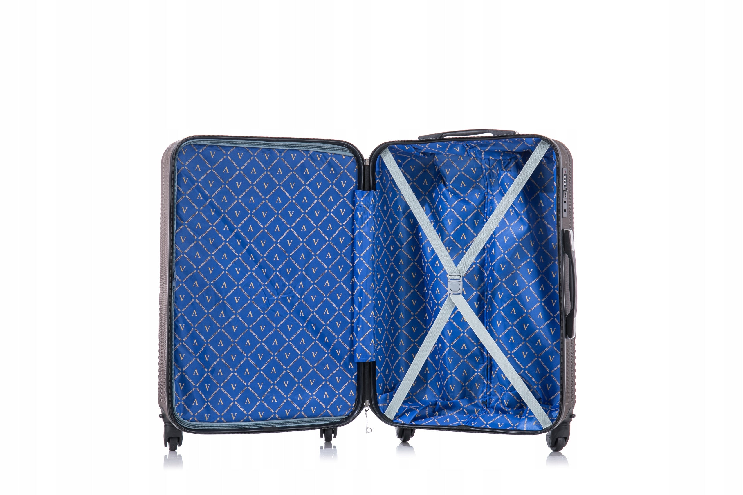 TRAVEL CABIN SUITCASE WITH WHEELS DETACHABLE WHEELS 20" ABS MIAMI COFFEE EAN (GTIN) 5903039525146