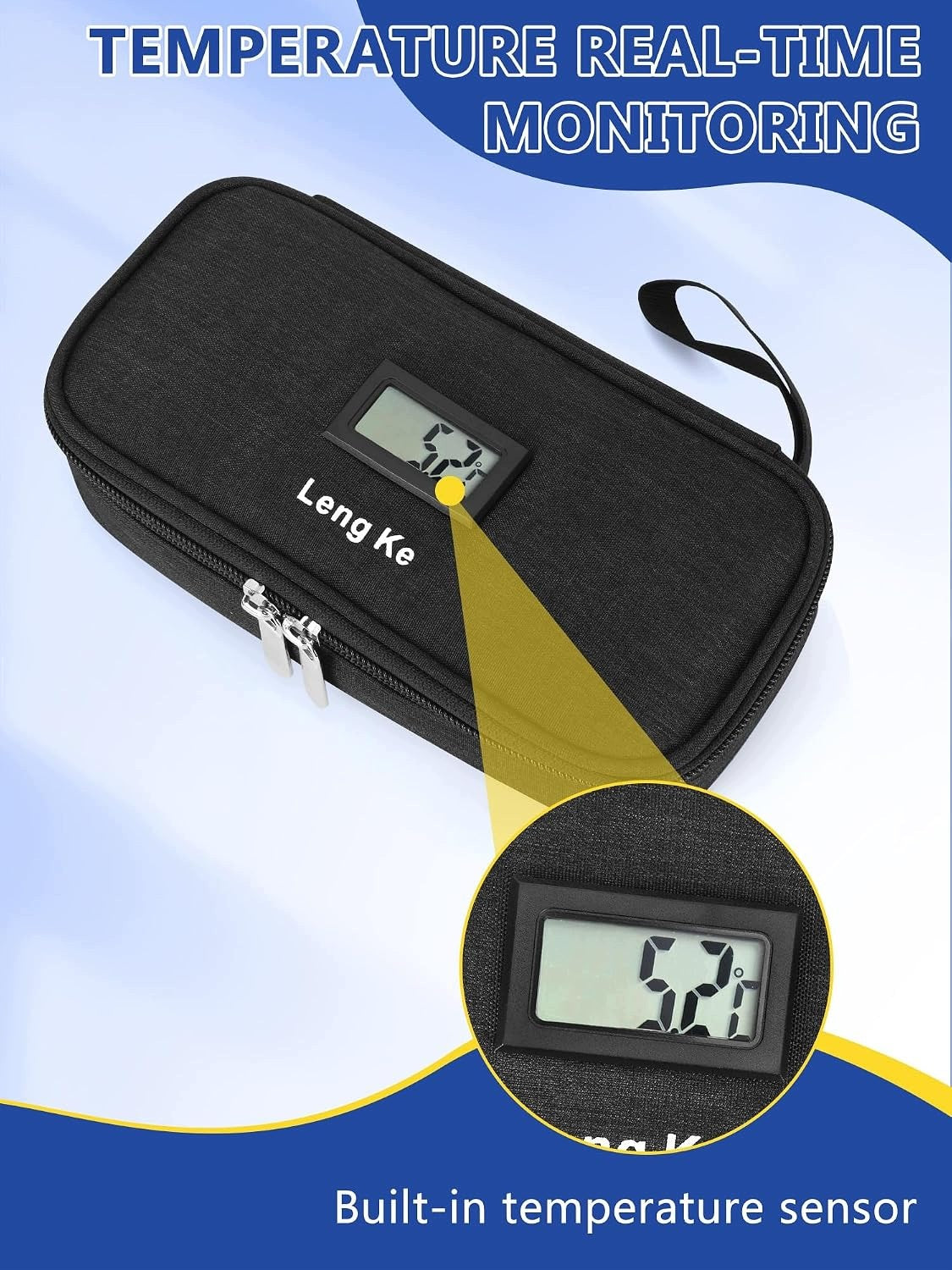 TRAVEL CASE FOR INSULIN WITH TEMPERATURE DISPLAY TSA 90G Medical device no