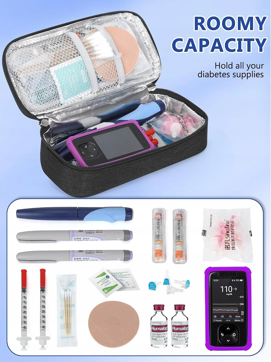 TRAVEL CASE FOR INSULIN WITH TEMPERATURE DISPLAY TSA 90G Medical device type medical device or in-vitro diagnostic medical device