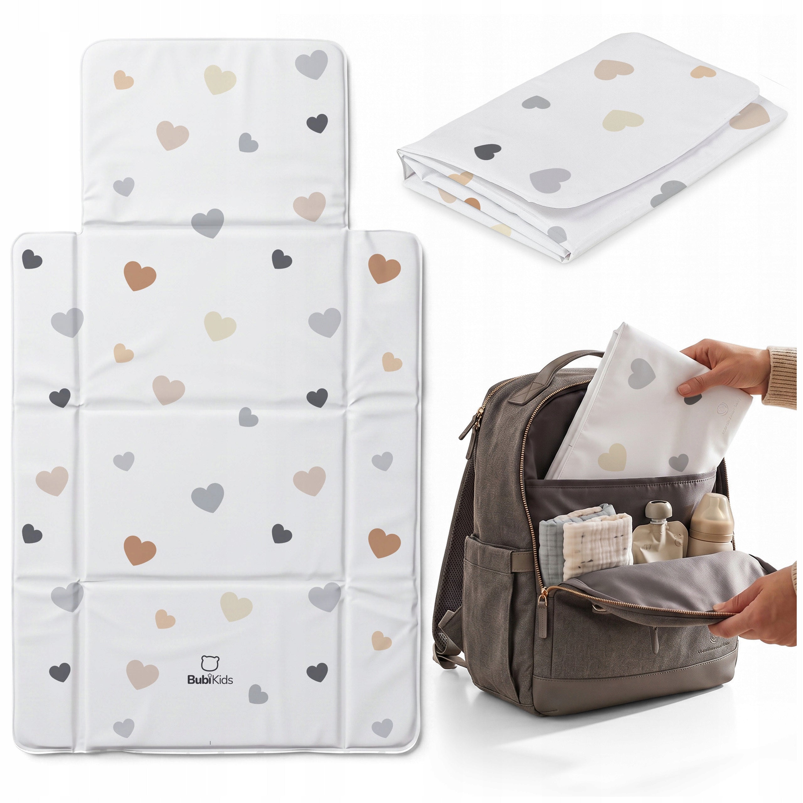 TRAVEL CHANGING TABLE FOLDING TRAVEL MAT FOR BABIES SOFT BACKING