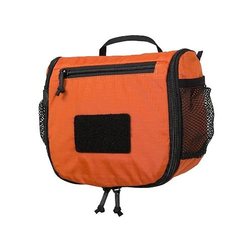 TRAVEL COSMETIC BAG ORANGE BLACK WITH LOOP PANEL FOR HOME Brand no brand