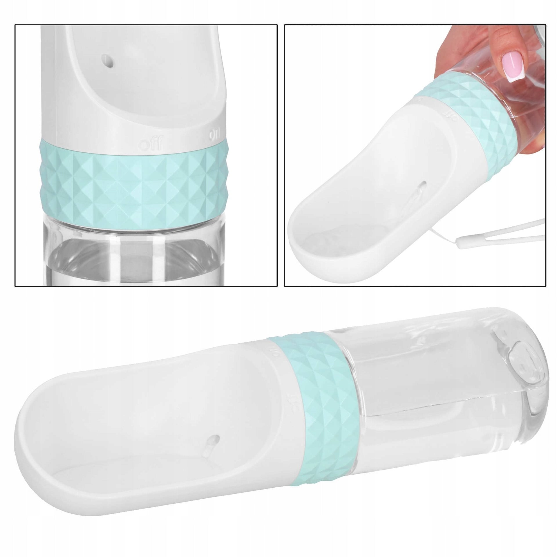 TRAVEL DRINKER TRAVEL BOTTLE WATER BOTTLE FOR DOG AND CAT DRINKER Color white