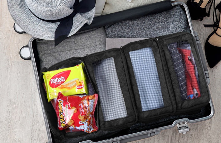 TRAVEL HANGING OGRANIZER BAG 60x23x37cm GREY Kind wardrobe organizer