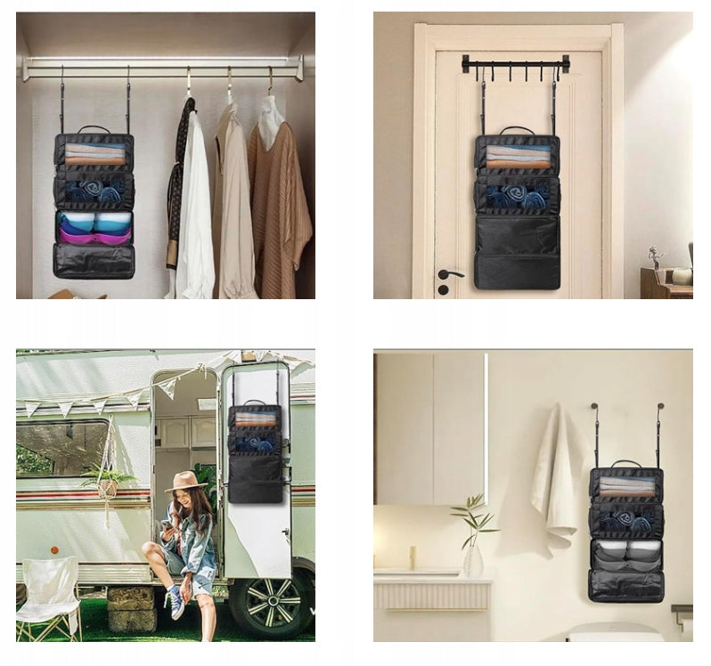 TRAVEL HANGING OGRANIZER BAG 60x23x37cm GREY Number of pieces 1 pcs