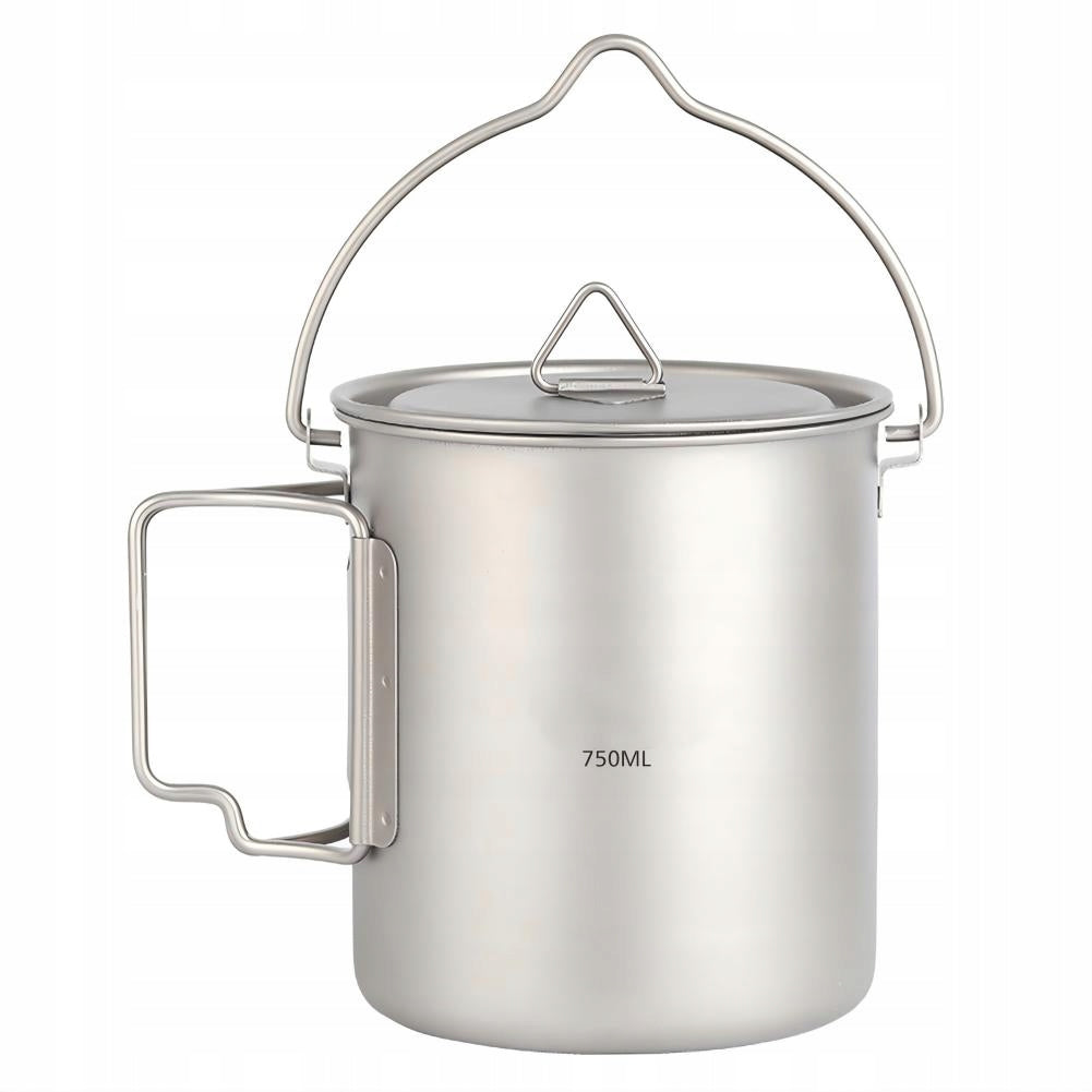 TRAVEL MUG WITH HANDLE AND HANDLE 750ML PURE TITANIUM 100 x 110 mm