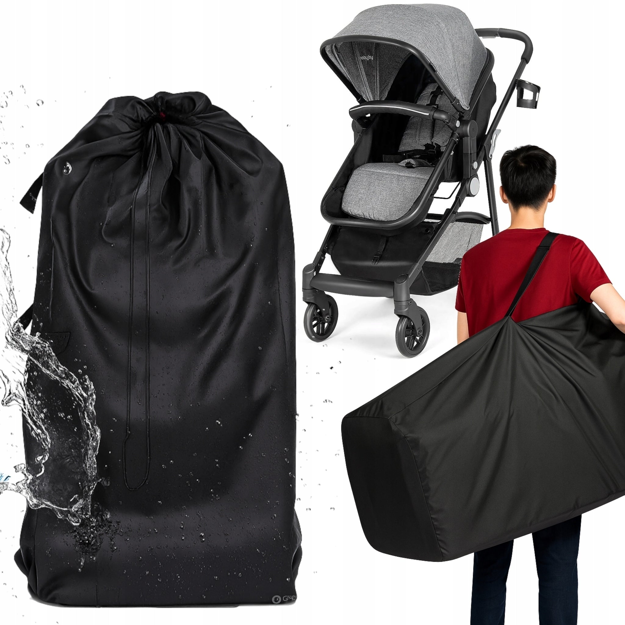 TRAVEL STROLLER PROTECTIVE BAG FOR AIRPLANE WATERPROOF Packaging status original