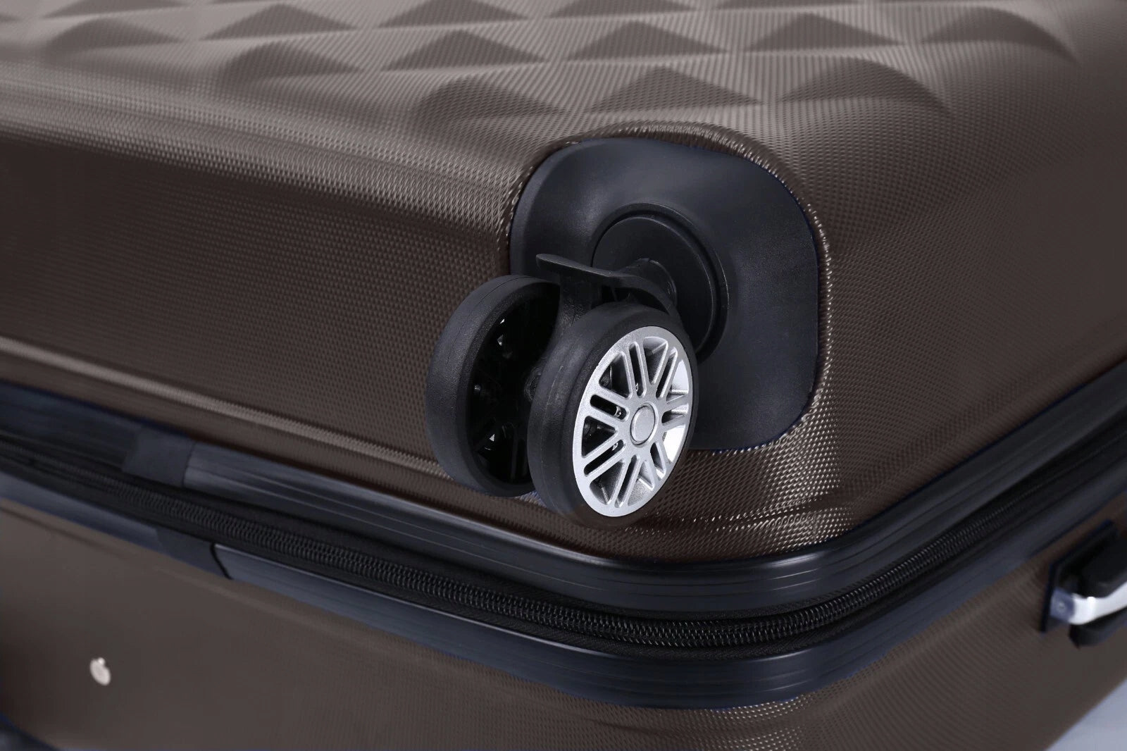 TRAVEL SUITCASE ON WHEELS LUGGAGE ABS HARD BAG STRONG L Manufacturer code XHA006 Brown L