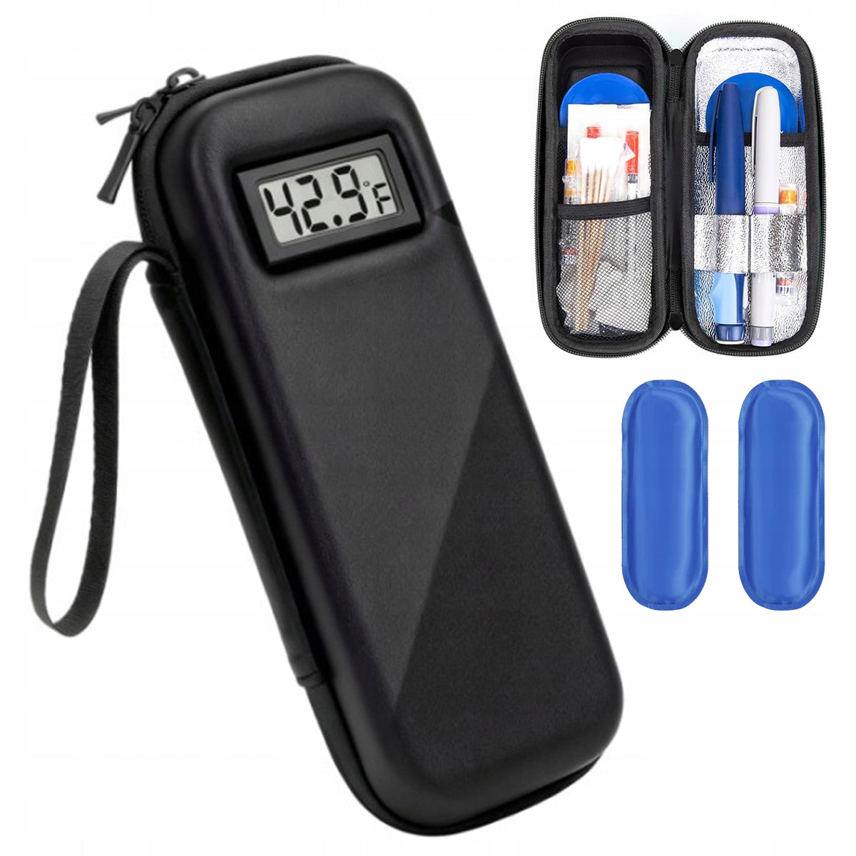 TRAVEL THERMAL INSULATION MEDICINE BAG+ 2 cooling cartridge