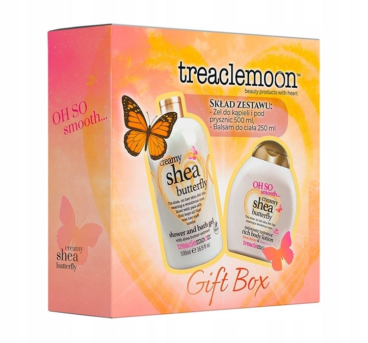 TREACLEMOON CREAMY SHEA BUTTERFLY BODY CARE COSMETICS SET Packaging status original