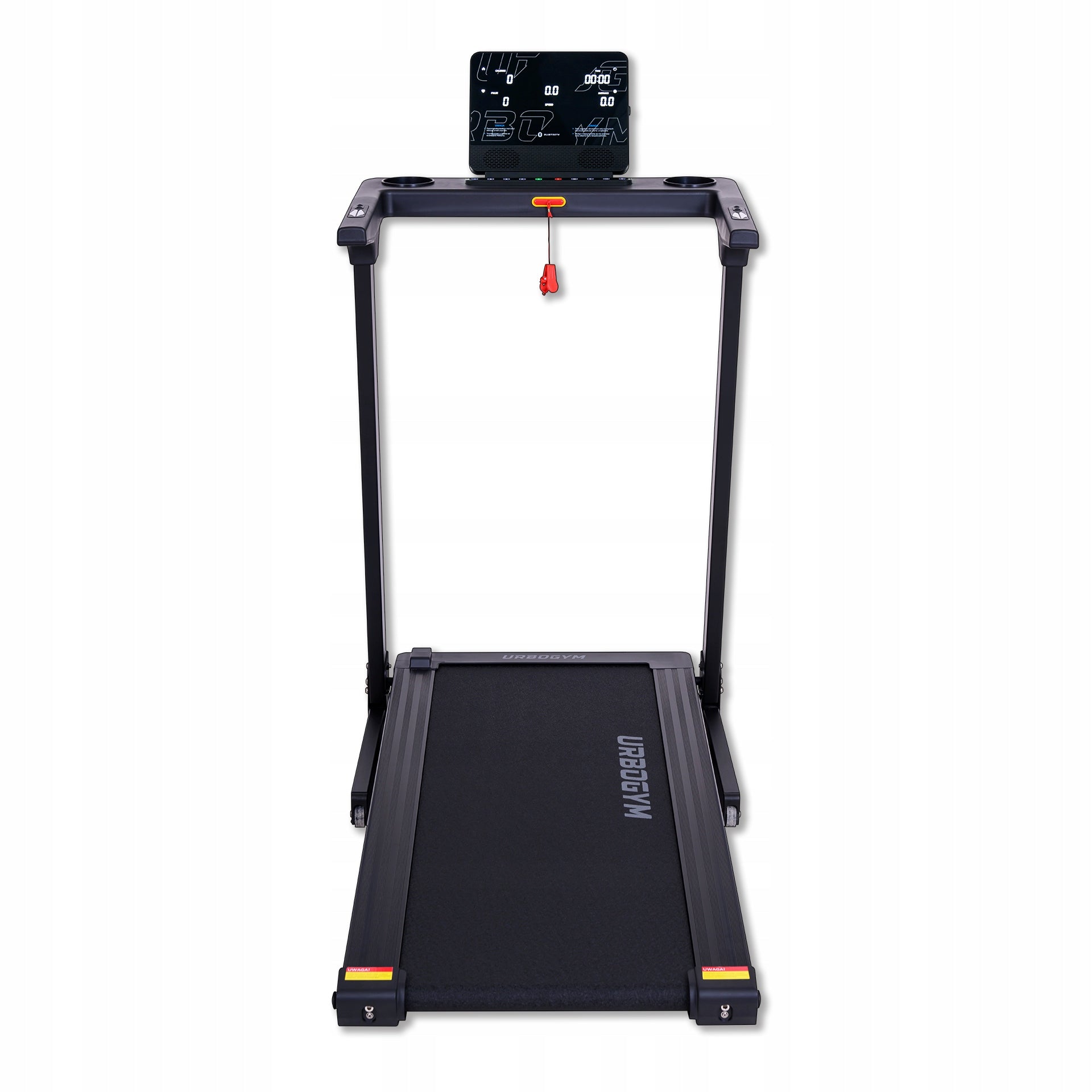 TREADMILL ELECTRIC HOME BLAZE INCLINATION ADJUSTMENT BLUETOOTH CUSHIONING Additional features Bluetooth speakers keyboard shortcuts safety key transport wheels place for water bottle foldable training programs tilt angle adjustment touch sensors display
