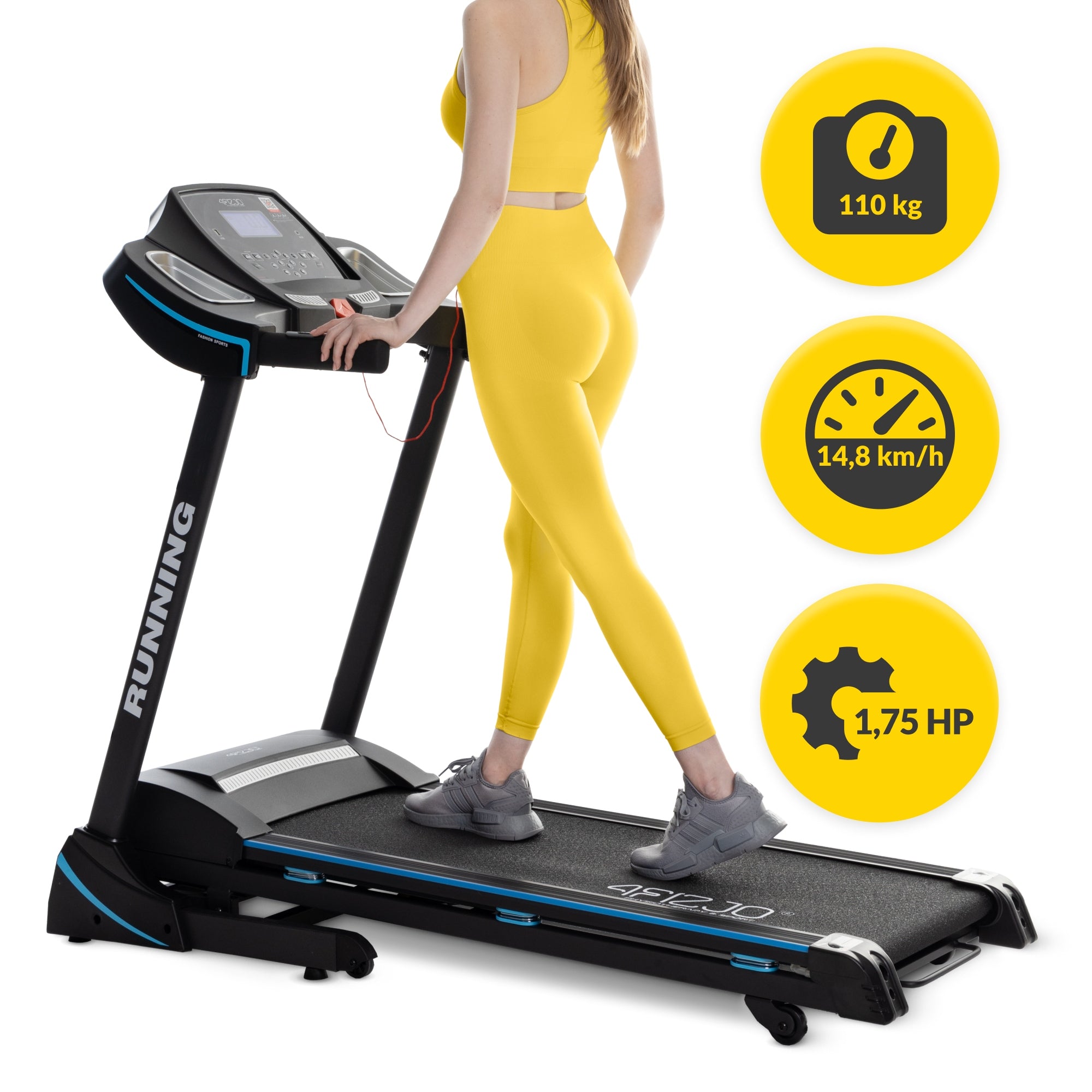 TREADMILL ELECTRIC HOME FOLDING ADJUSTMENT PULSE MEASUREMENT FAT PROGRAMS LCD EAN (GTIN) 5907739319289