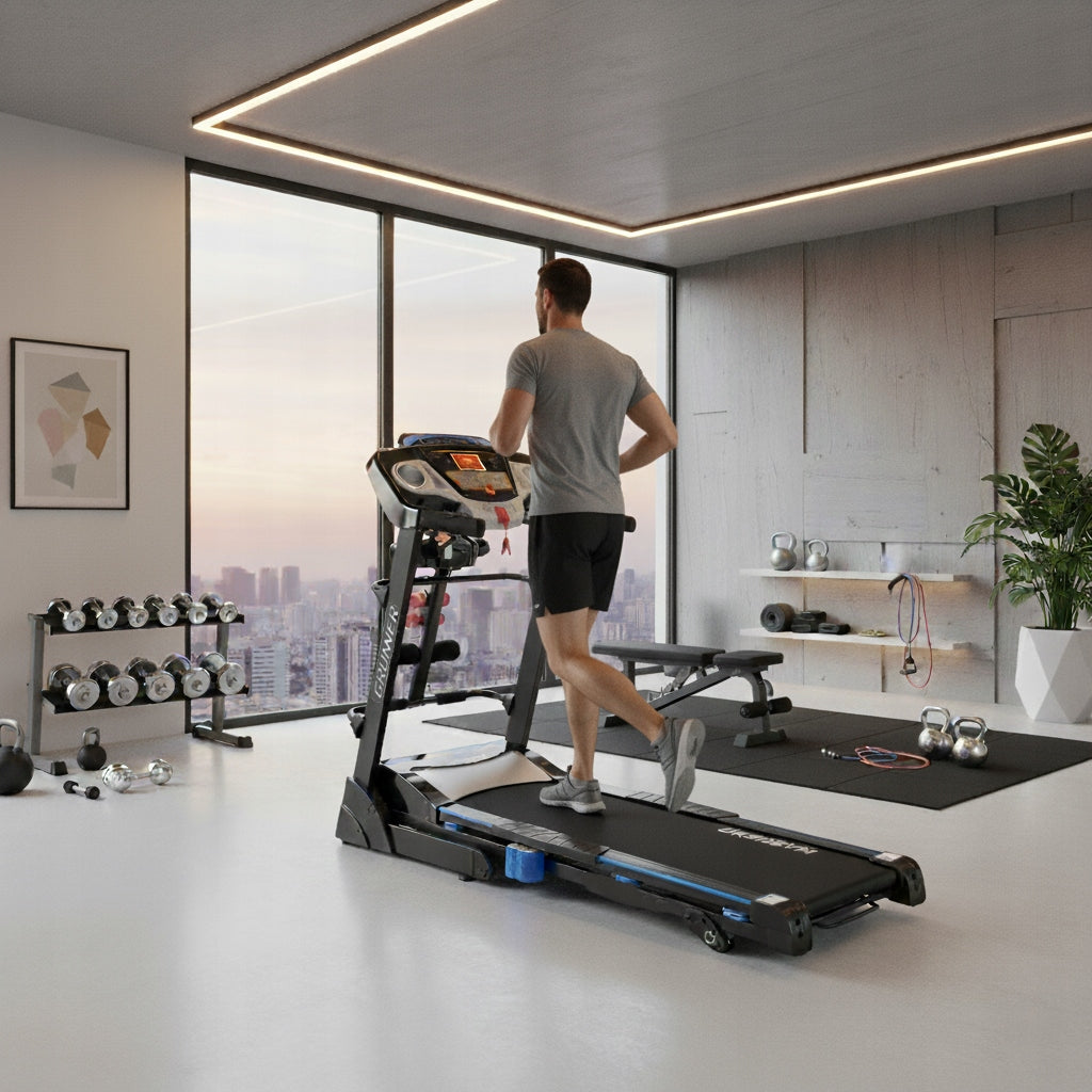TREADMILL ELECTRIC HOME G-RUNNER 500 ANDROID USB MASSAGER AUTO-ELEVATION WIFI Model 500 TFT Massager Incline