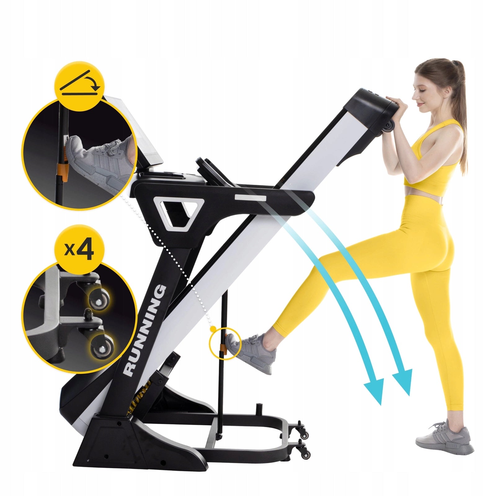 TREADMILL ELECTRIC TRAINING FOLDING PORTABLE HOME TM GRANDE S Brand 4FIZJO
