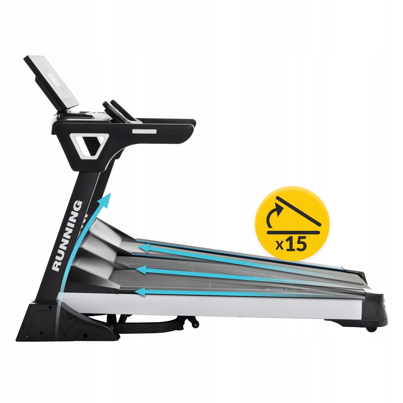 TREADMILL ELECTRIC TRAINING FOLDING PORTABLE HOME TM GRANDE S Maximum user weight 140 kg