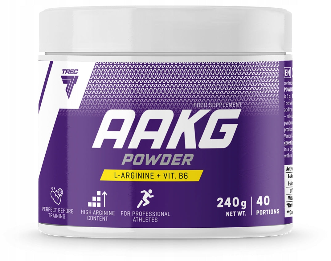 TREC AAKG POWDER ARGININE PUMP 240g PRE-WORKOUT REGENERATION POWDER EAN (GTIN) 5902114040390