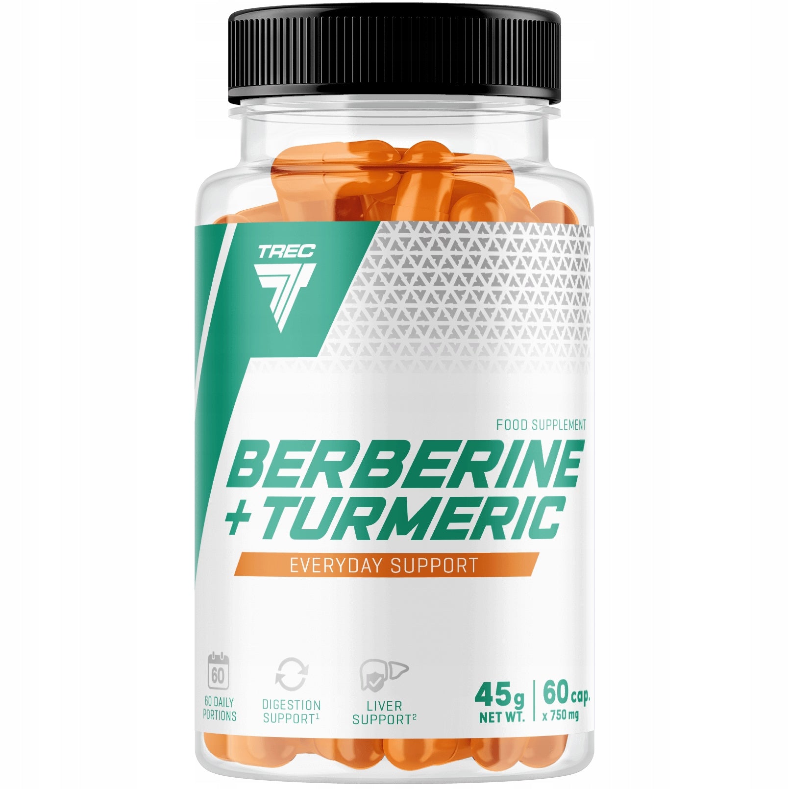 TREC BERBERINE + TURMERIC BERBERINE CURCUMIN DIGESTIVE SYSTEM|60 kaps.