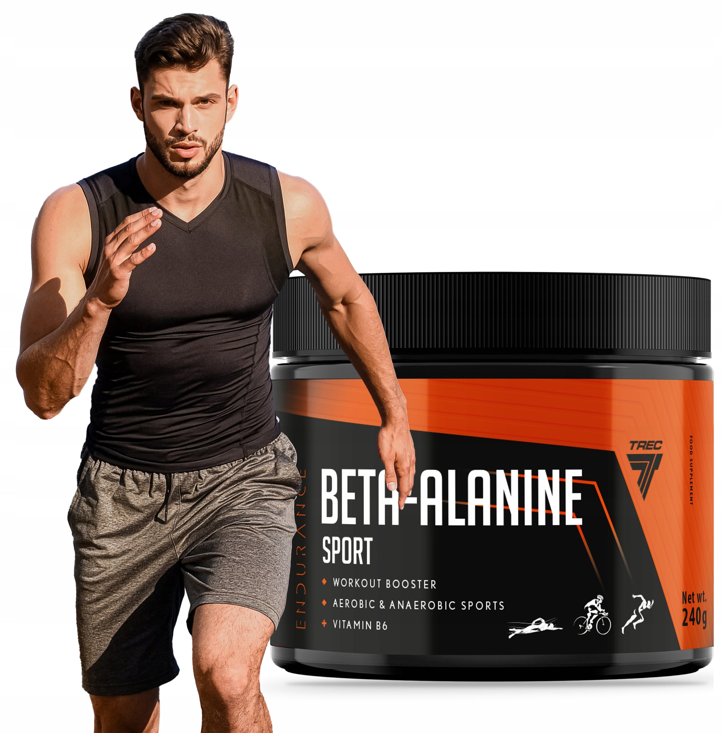 TREC BETA ALANINE SPORT BETA-ALANINE AMINO ACIDS VITAMIN B6 PUMP|240 g